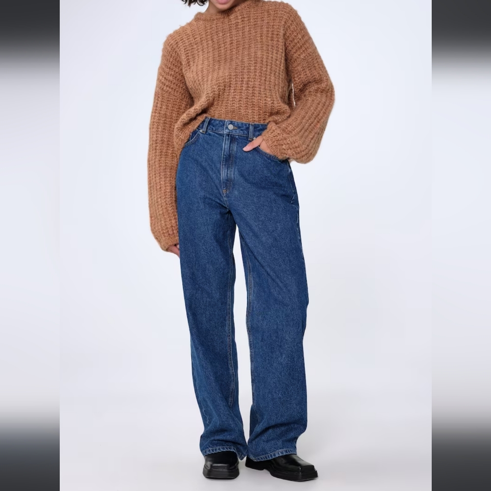 ALIGNE Gigi High Rise Mid Wash Straight Leg Jeans